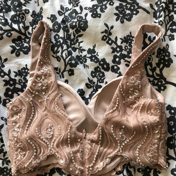 Baby pink 2 piece grad dress/lengha/formal wear sz S - Picture 5 of 5